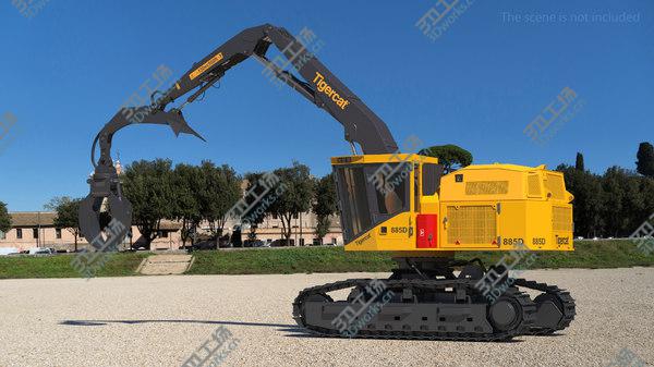 images/goods_img/20210312/3D Tigercat 855D Tracked Knuckleboom Loader Rigged/2.jpg